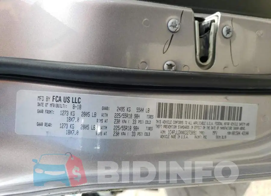 1C4PJLDXXKD273091 Photo# 10