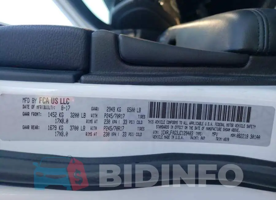 1C4RJFAG3JC129403 Photo# 10
