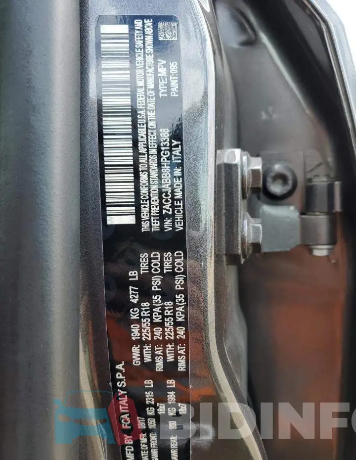 ZACCJABB8HPG13388 Photo# 10