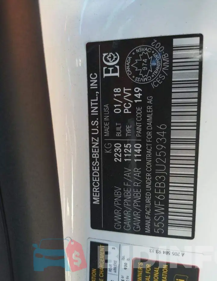 55SWF6EB3JU259346 Photo# 10