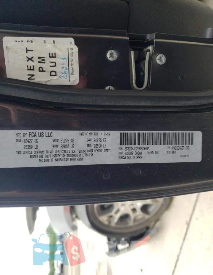 2C3CDXJG2GH229084 Photo# 10