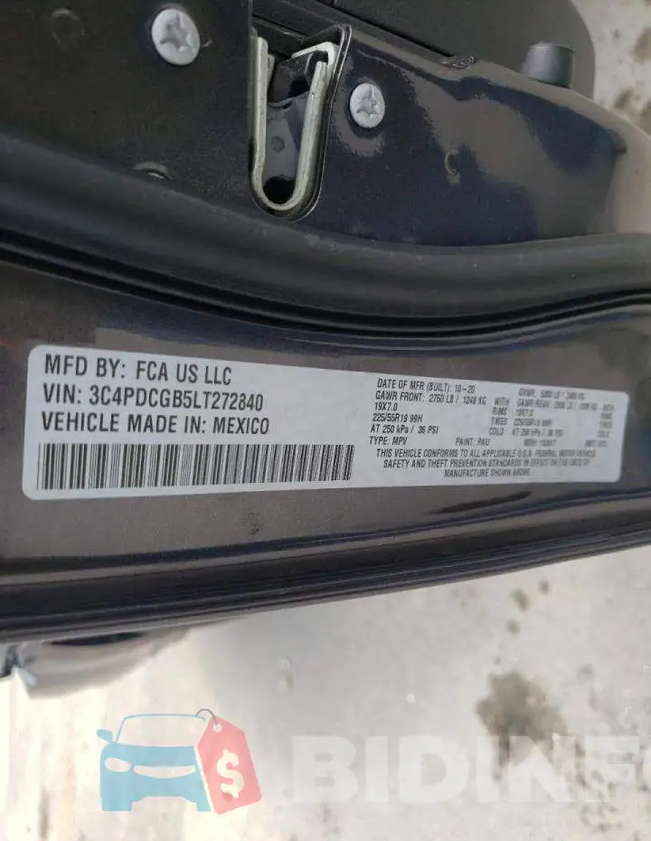 3C4PDCGB5LT272840 Photo# 10