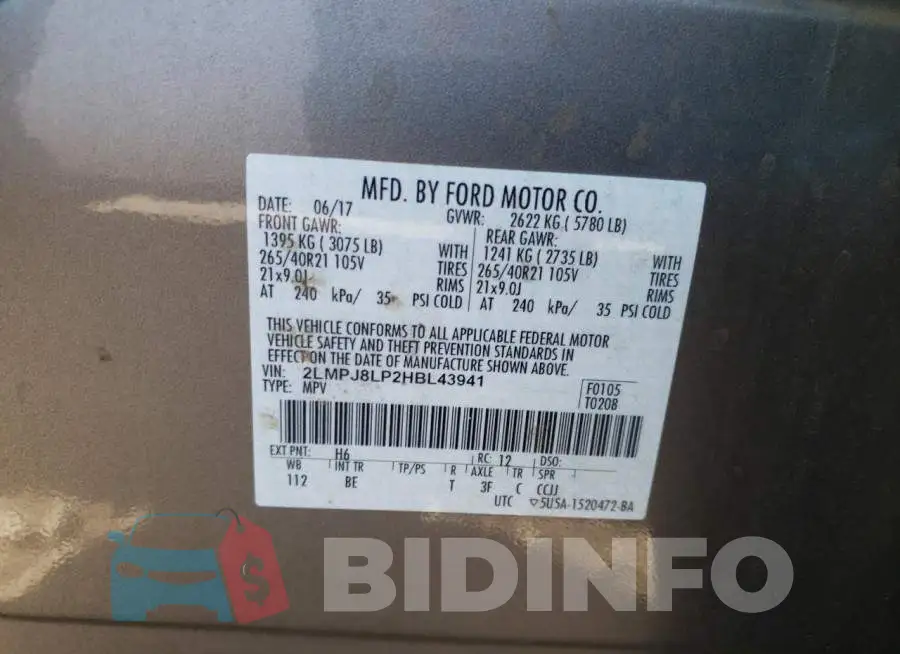 2LMPJ8LP2HBL43941 Photo# 10
