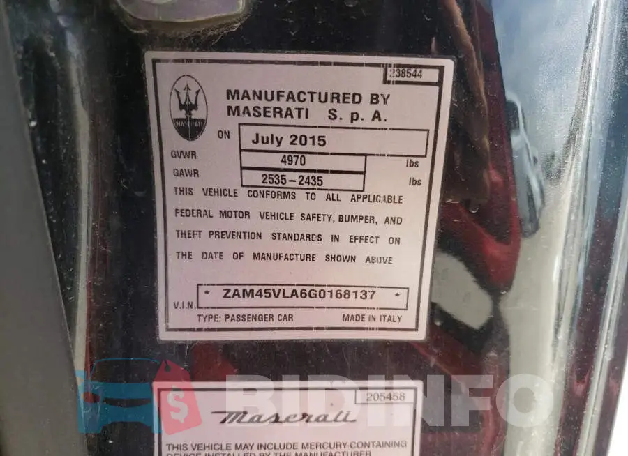 ZAM45VLA6G0168137 Photo# 10