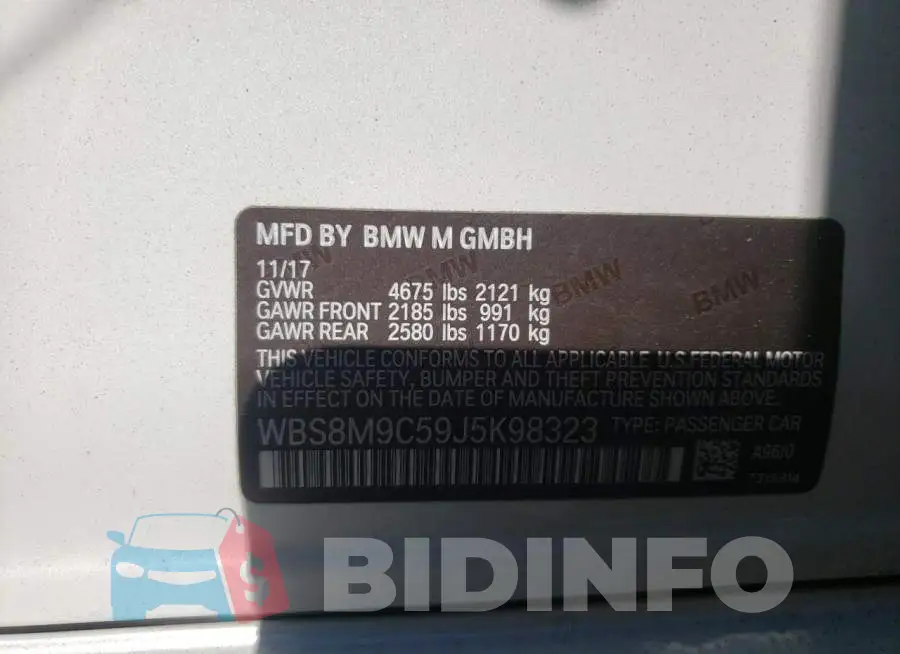WBS8M9C59J5K98323 Photo# 10