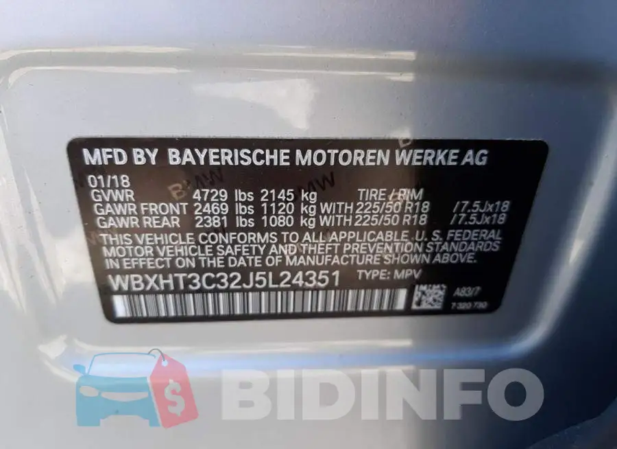 WBXHT3C32J5L24351 Photo# 10