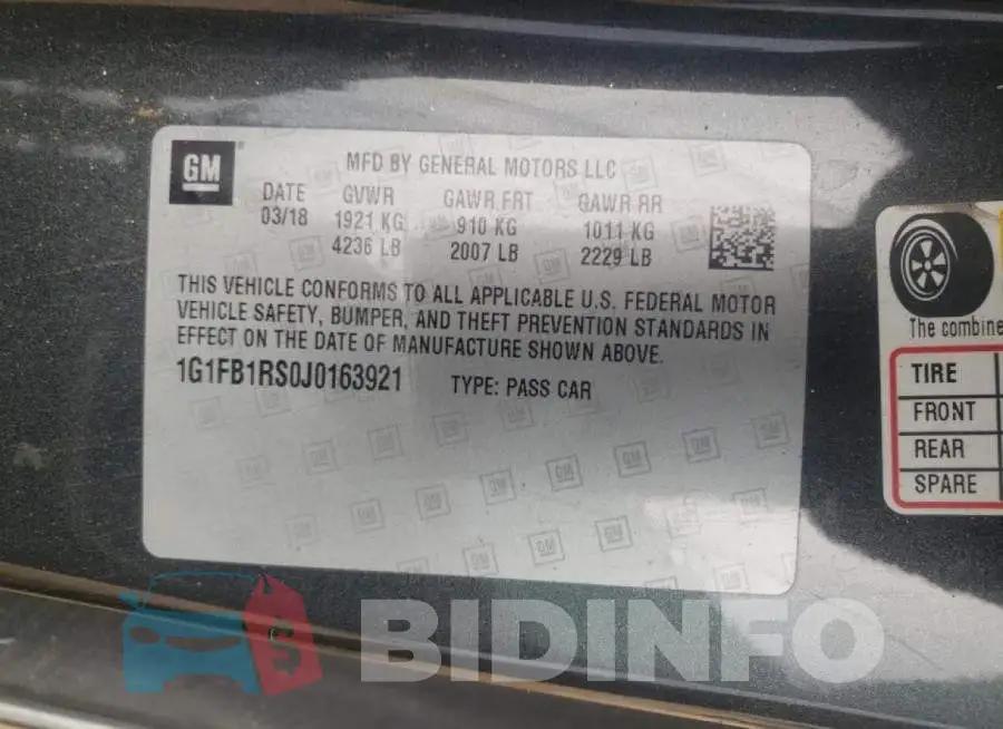 1G1FB1RS0J0163921 Photo# 10