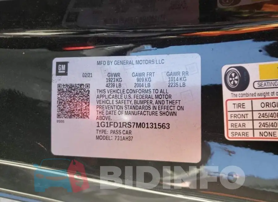 1G1FD1RS7M0131563 Photo# 10