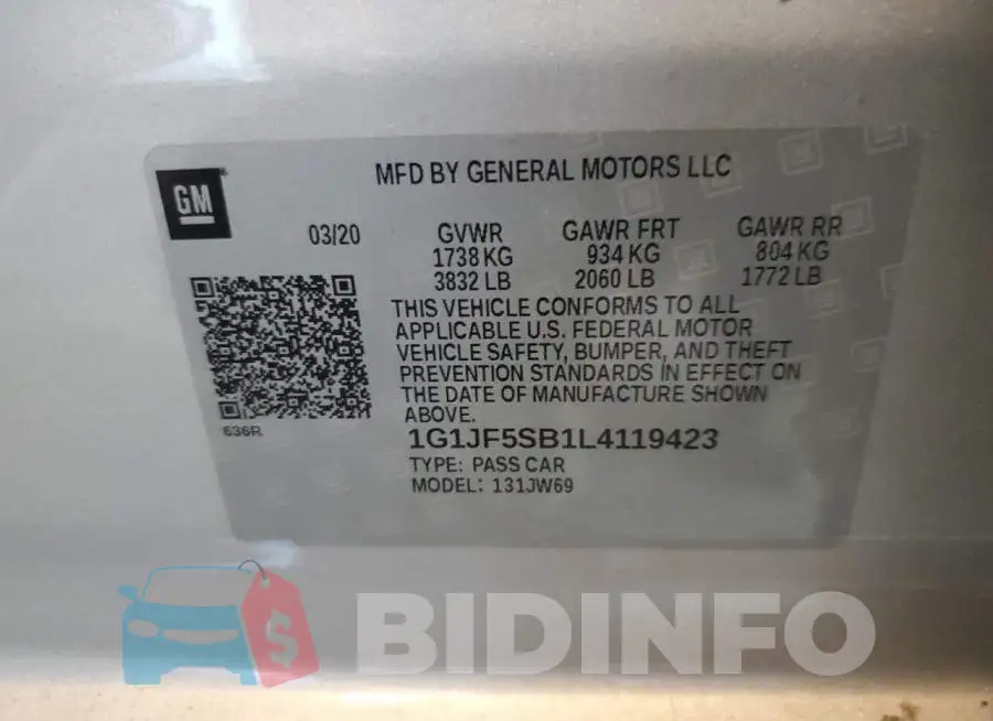 1G1JF5SB1L4119423 Photo# 10