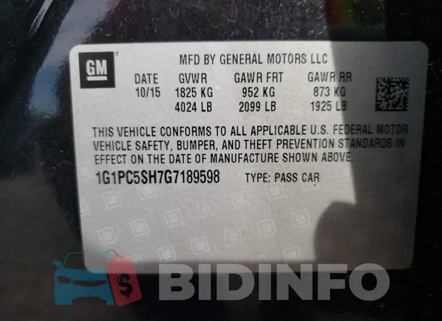 1G1PC5SH7G7189598 Photo# 10