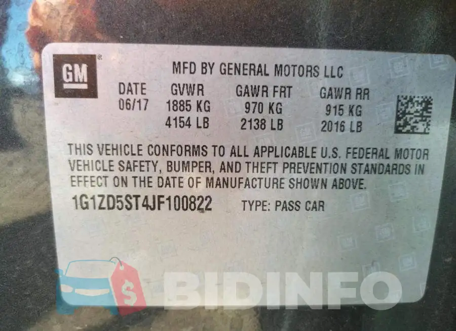 1G1ZD5ST4JF100822 Photo# 10