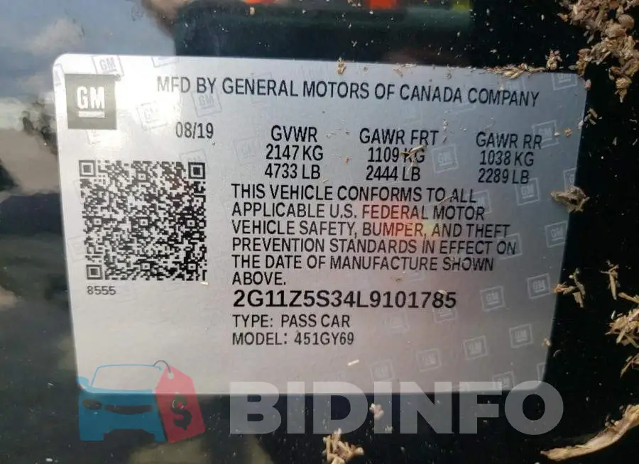 2G11Z5S34L9101785 Photo# 10