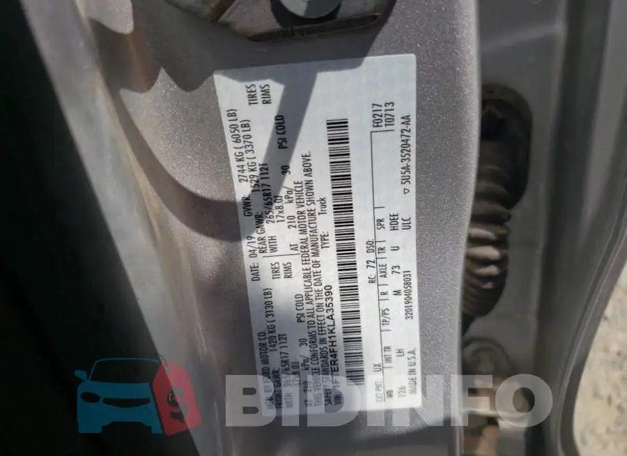 1FTER4FH1KLA35390 Photo# 10