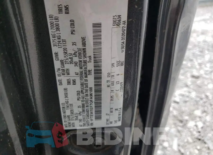 1FTEW1EF7GFA96188 Photo# 10