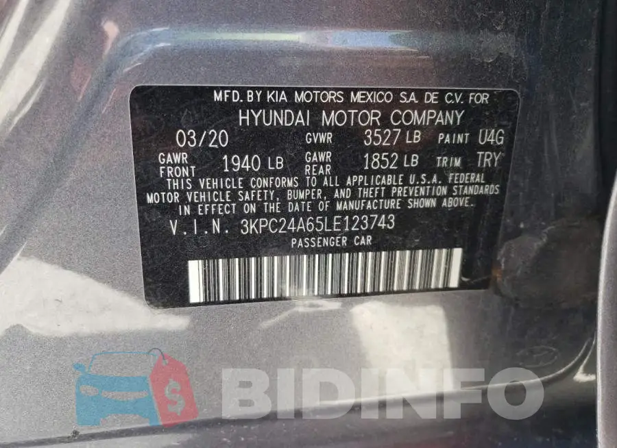 3KPC24A65LE123743 Photo# 10