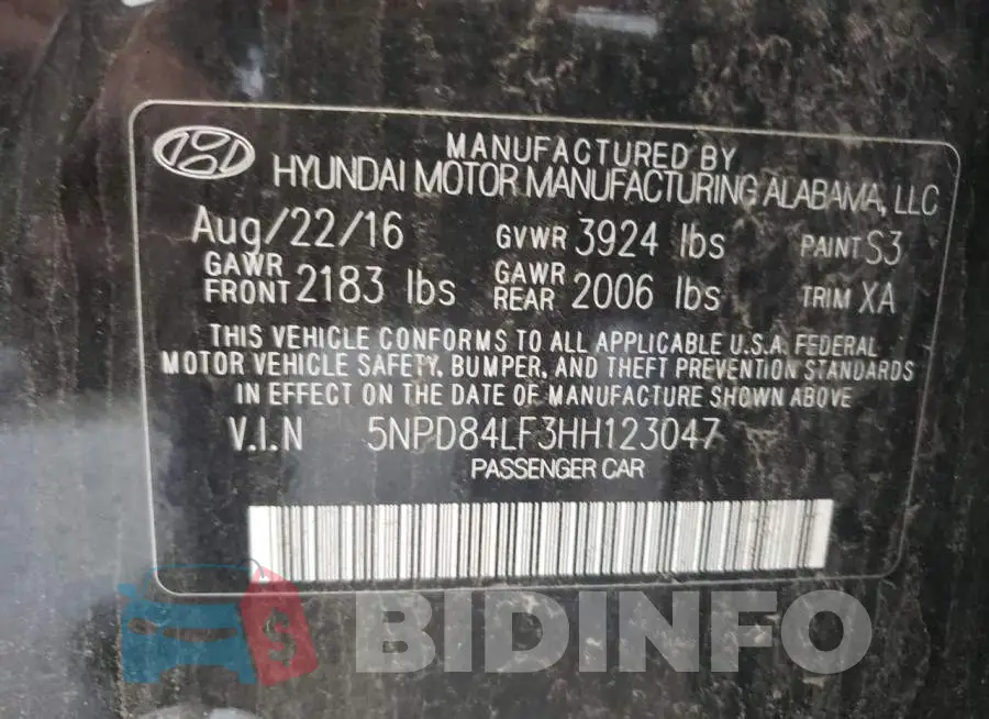 5NPD84LF3HH123047 Photo# 10