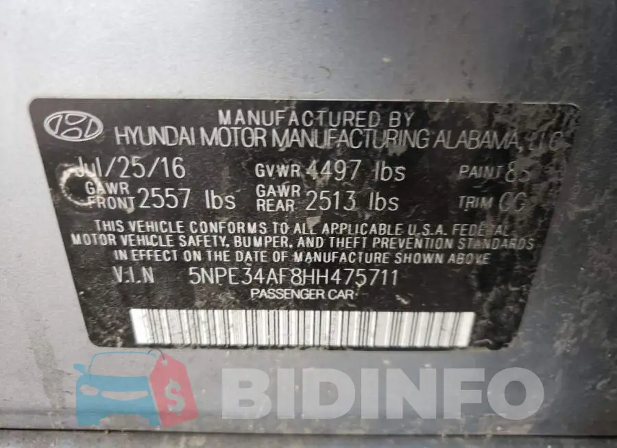 5NPE34AF8HH475711 Photo# 10