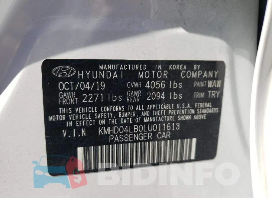 KMHD04LB0LU011613 Photo# 10