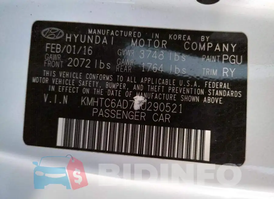 KMHTC6AD7GU290521 Photo# 10