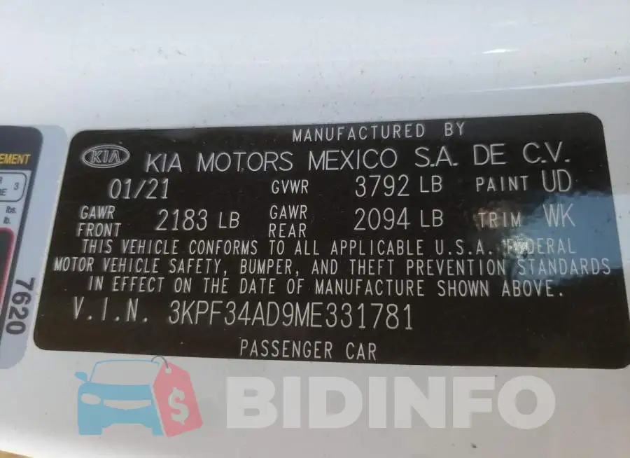 3KPF34AD9ME331781 Photo# 10
