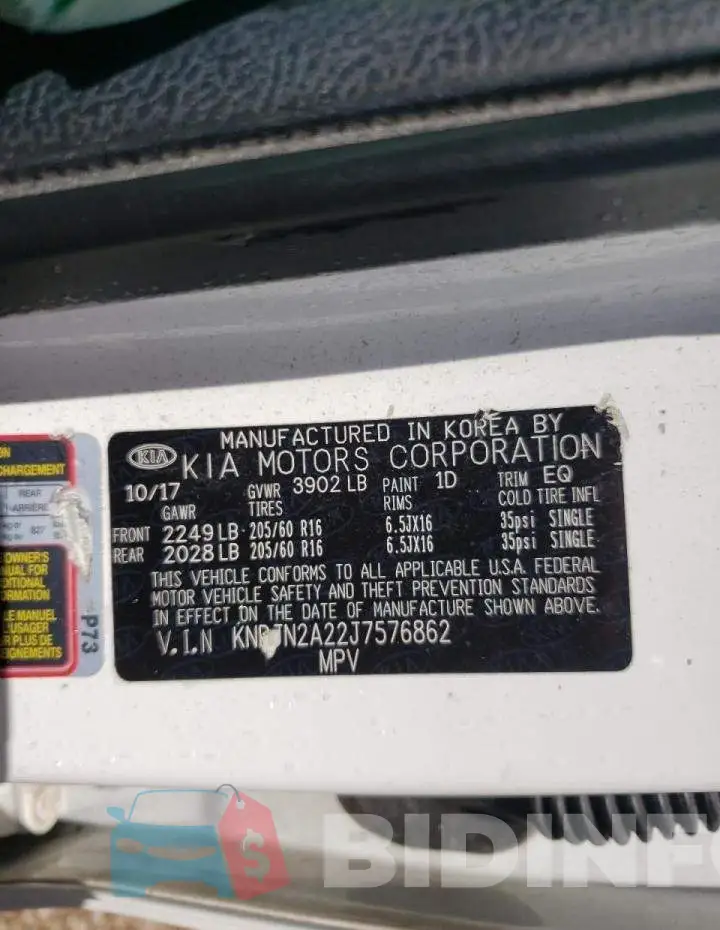KNDJN2A22J7576862 Photo# 10