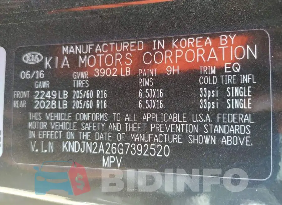 KNDJN2A26G7392520 Photo# 10