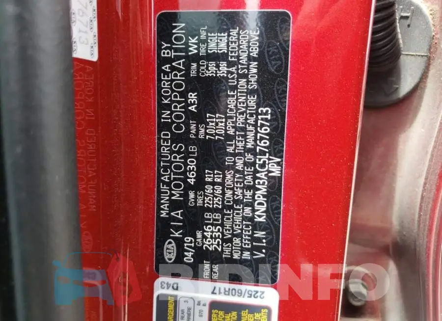 KNDPM3AC5L7676713 Photo# 10