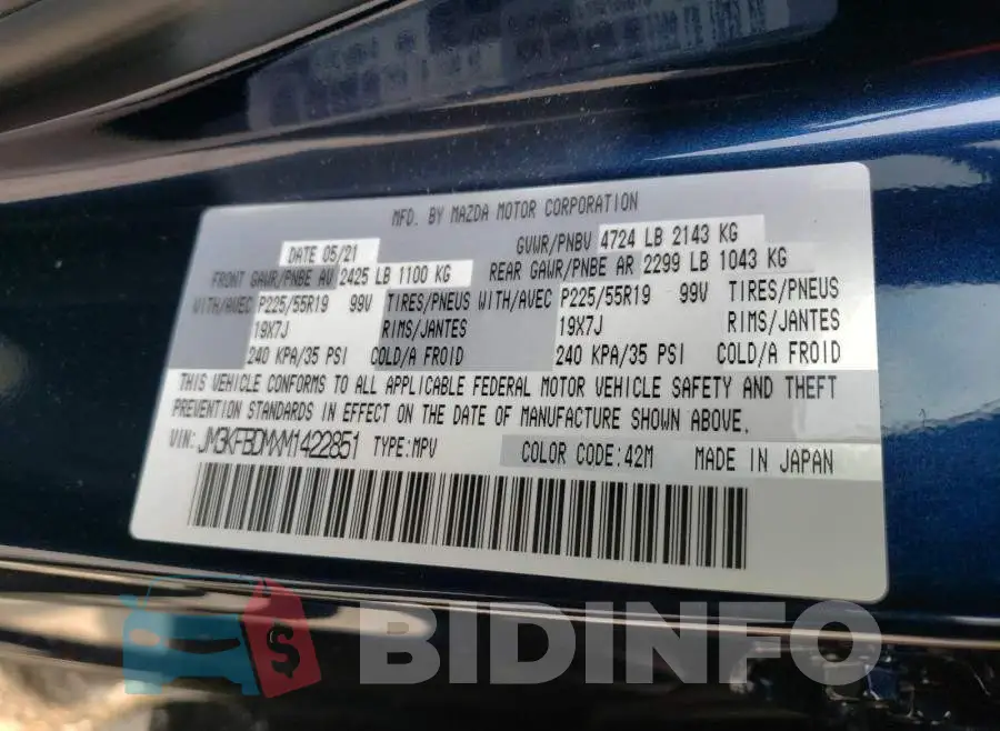JM3KFBDMXM1422851 Photo# 10