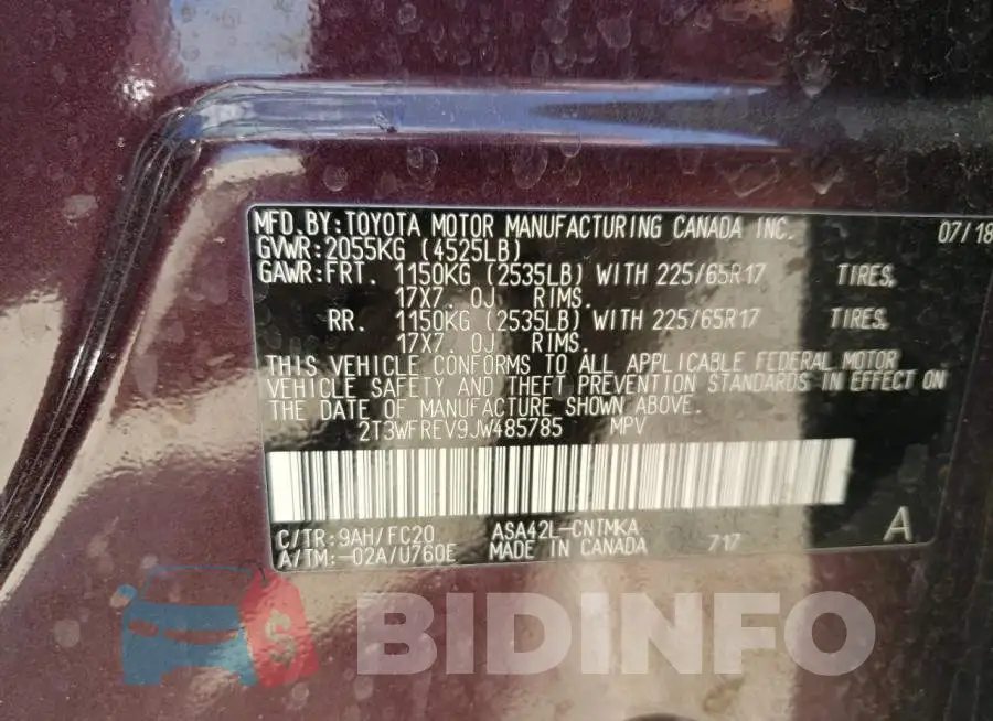 2T3WFREV9JW485785 Photo# 10