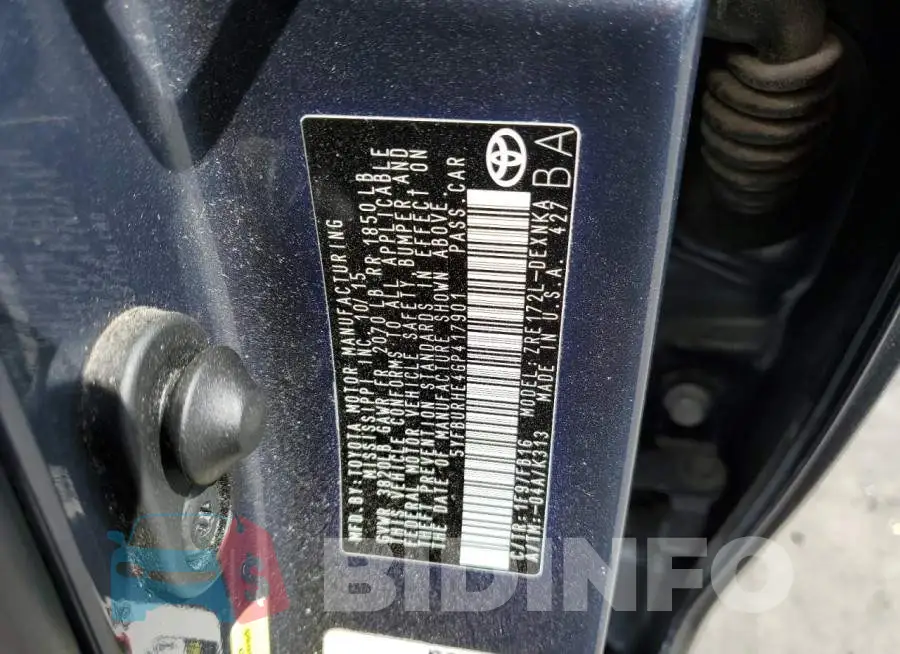 5YFBURHE4GP417901 Photo# 10