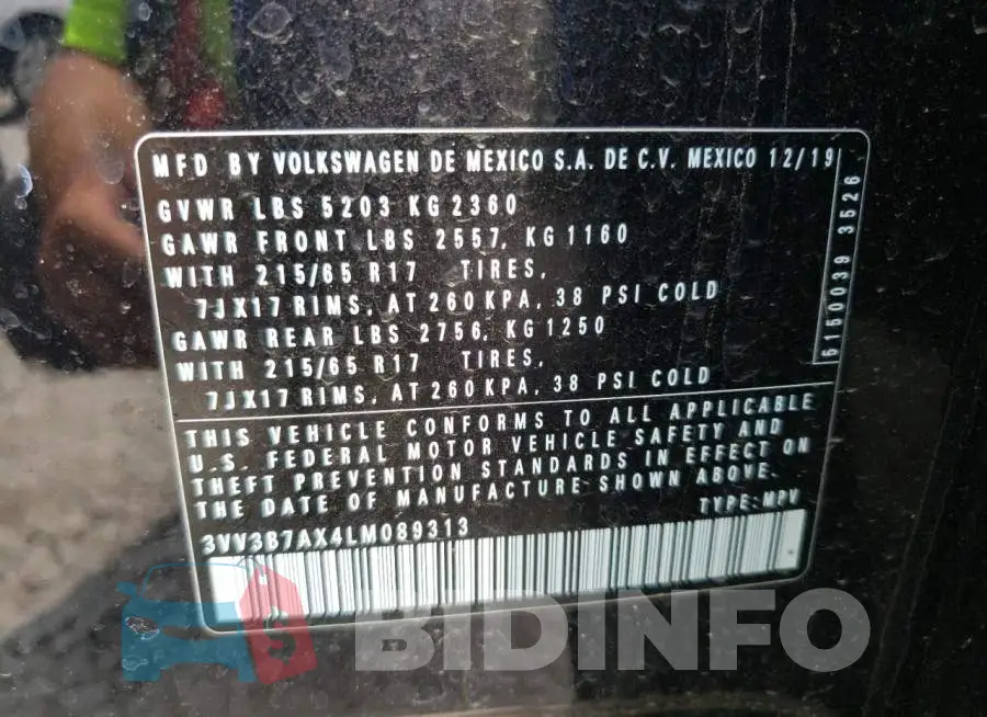 3VV3B7AX4LM089313 Photo# 10