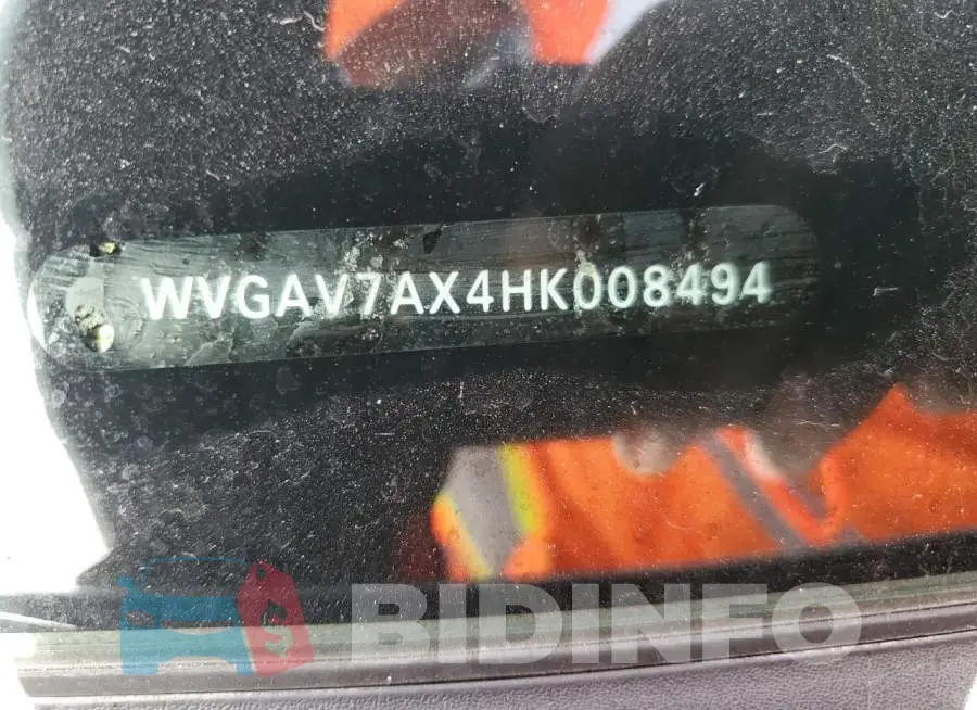WVGAV7AX4HK008494 Photo# 10