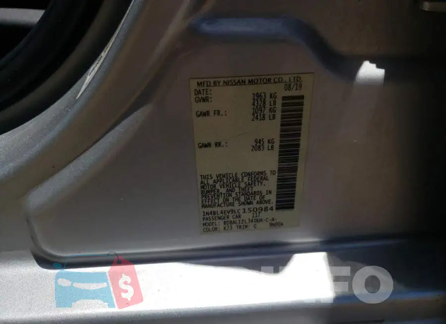 1N4BL4EV9LC150984 Photo# 10