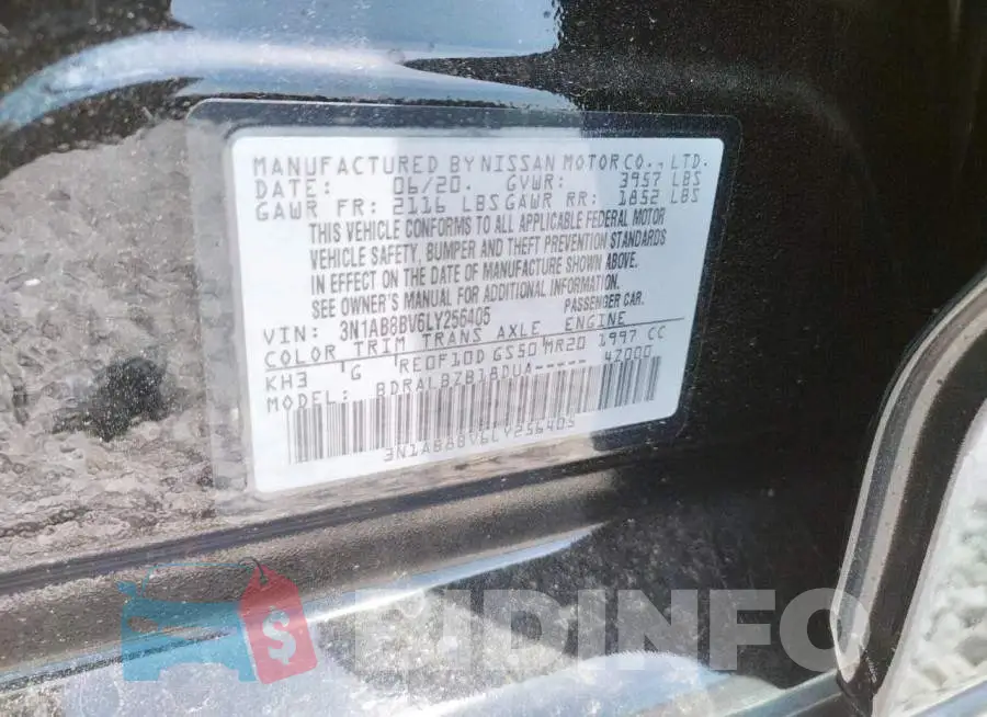 3N1AB8BV6LY256405 Photo# 10