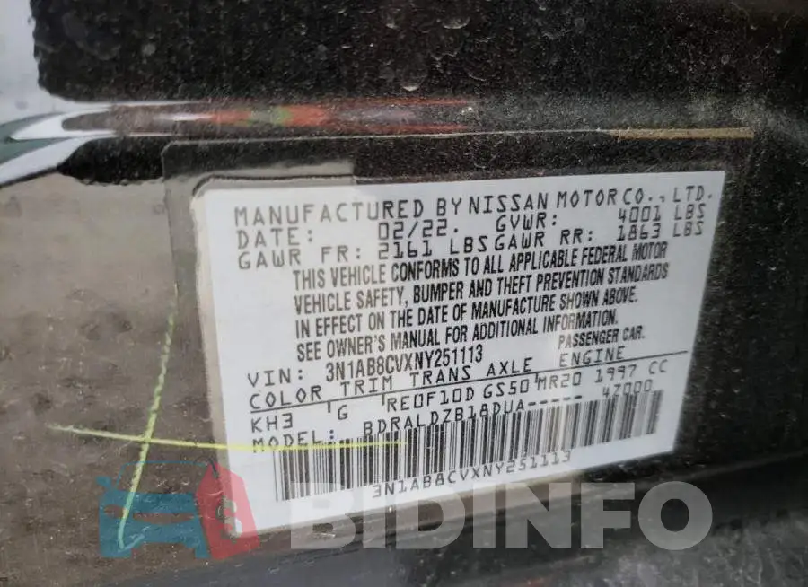 3N1AB8CVXNY251113 Photo# 10
