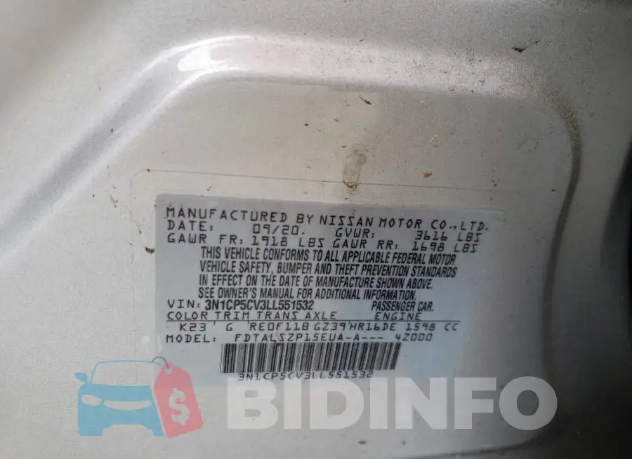 3N1CP5CV3LL551532 Photo# 10