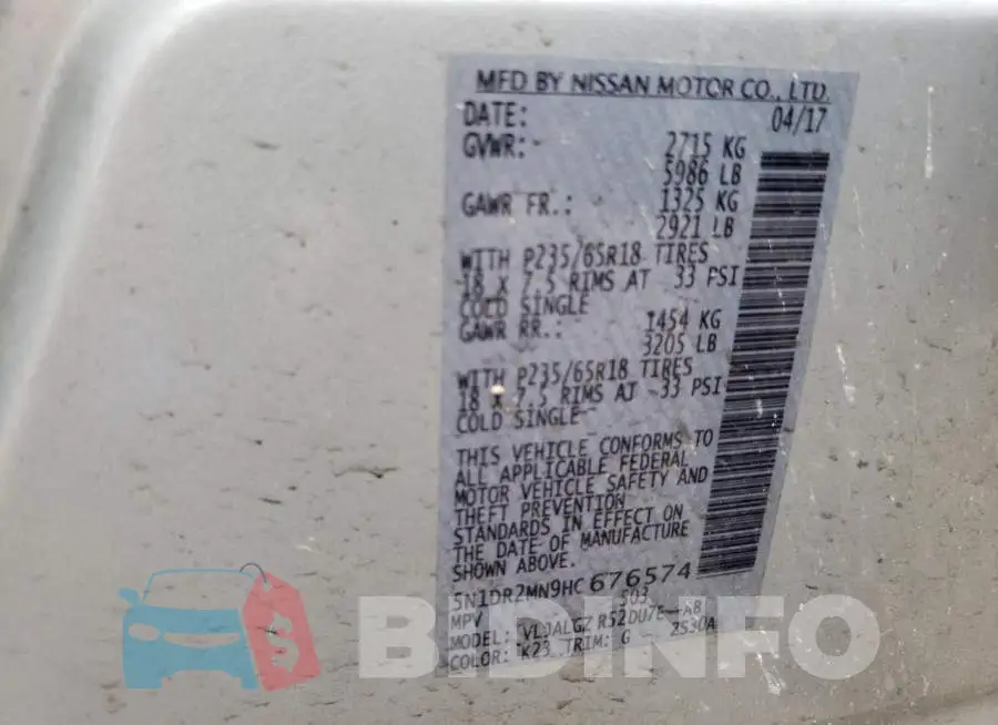 5N1DR2MN9HC676574 Photo# 10