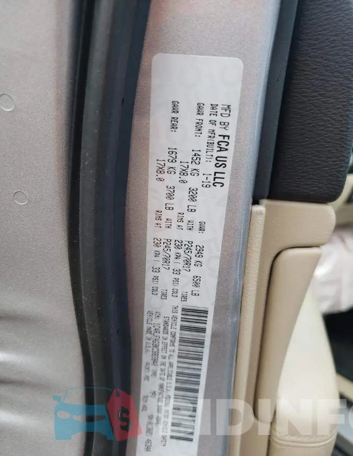 1C4RJFAG9KC683840 Photo# 10