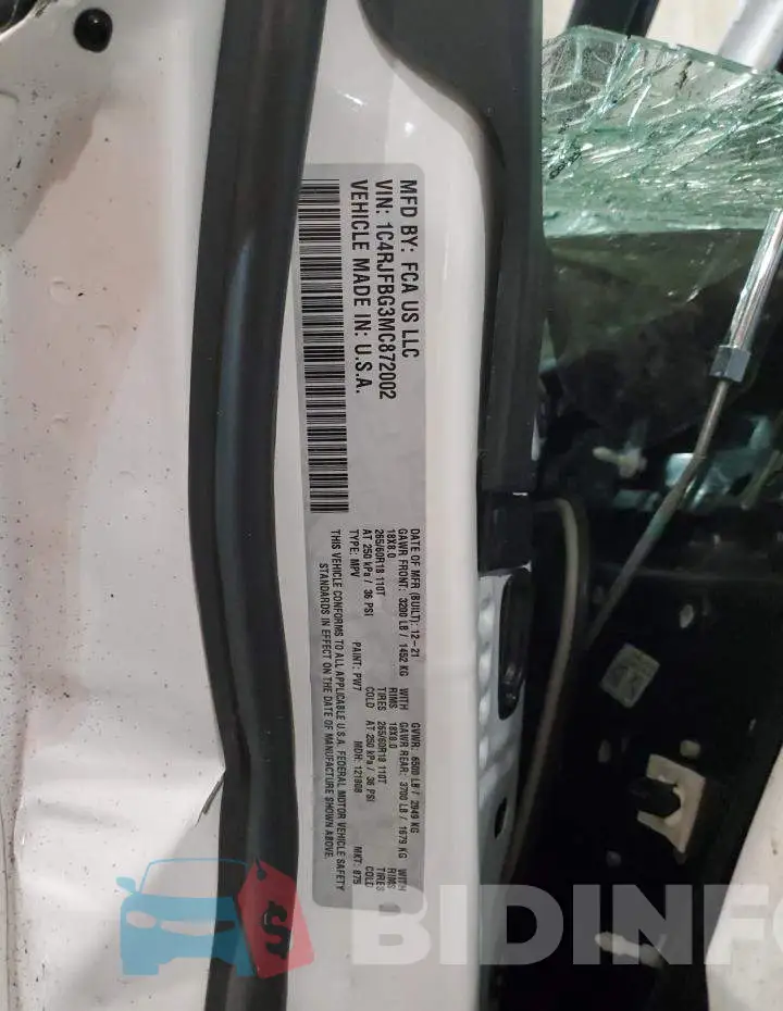 1C4RJFBG3MC872002 Photo# 10