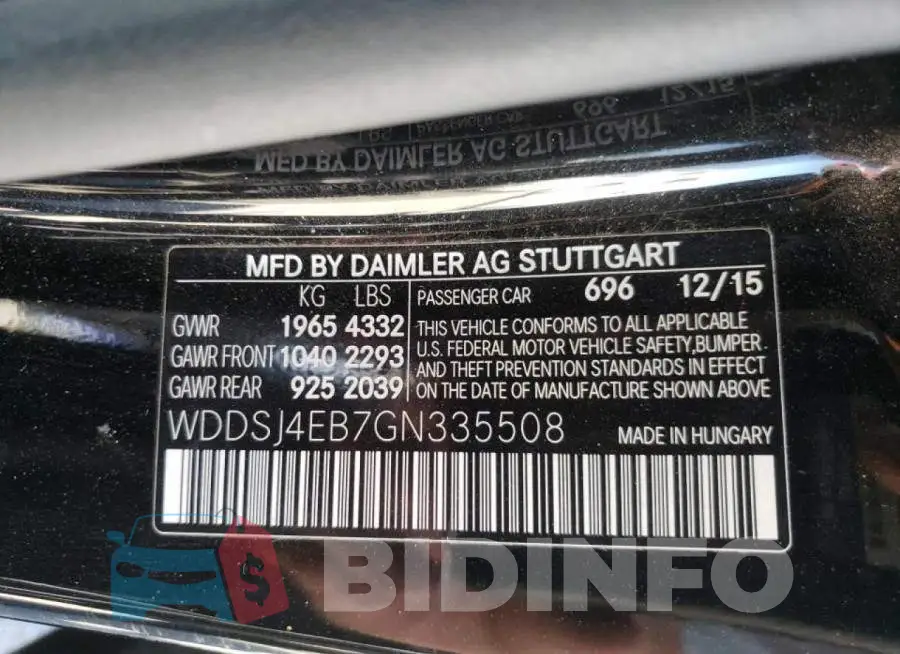 WDDSJ4EB7GN335508 Photo# 10