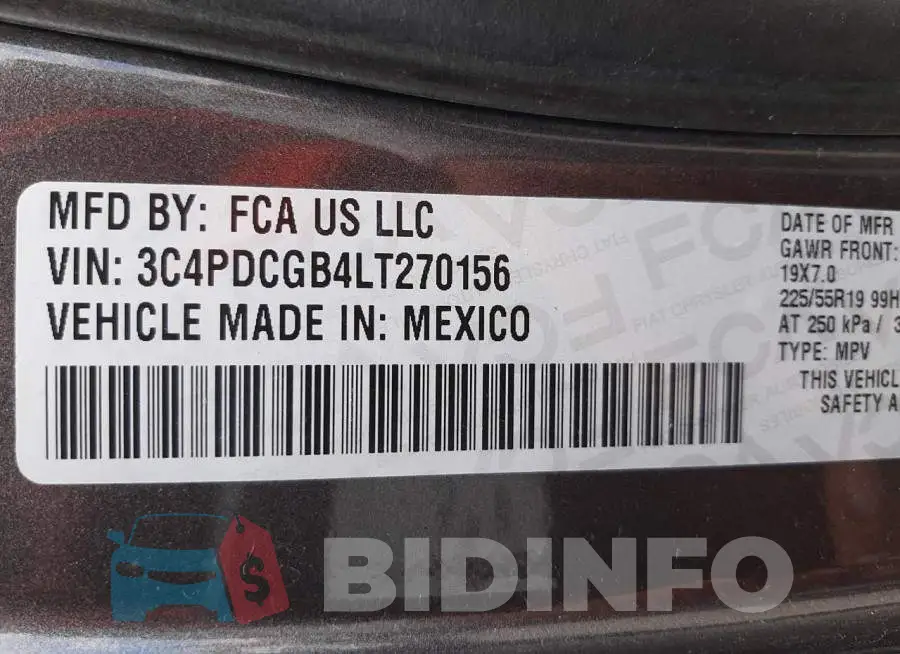 3C4PDCGB4LT270156 Photo# 10