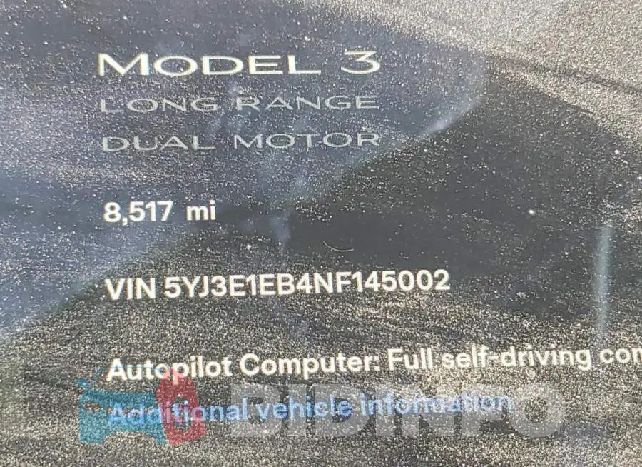 5YJ3E1EB4NF145002 Photo# 8