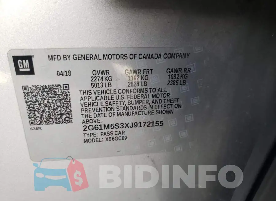 2G61M5S3XJ9172155 Photo# 10
