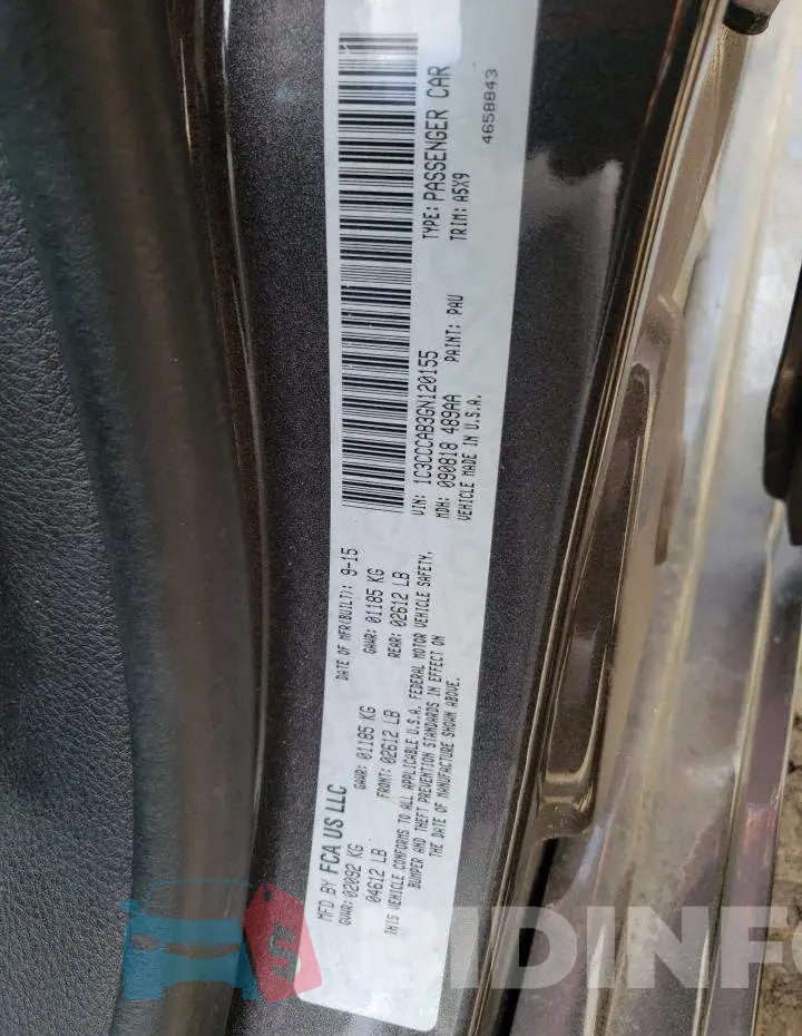 1C3CCCAB3GN120155 Photo# 10