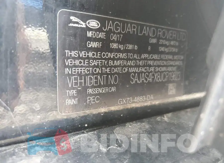 SAJAS4FX8JCP19623 Photo# 10