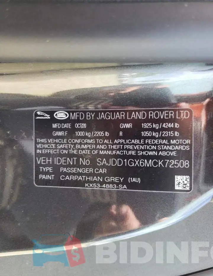 SAJDD1GX6MCK72508 Photo# 10