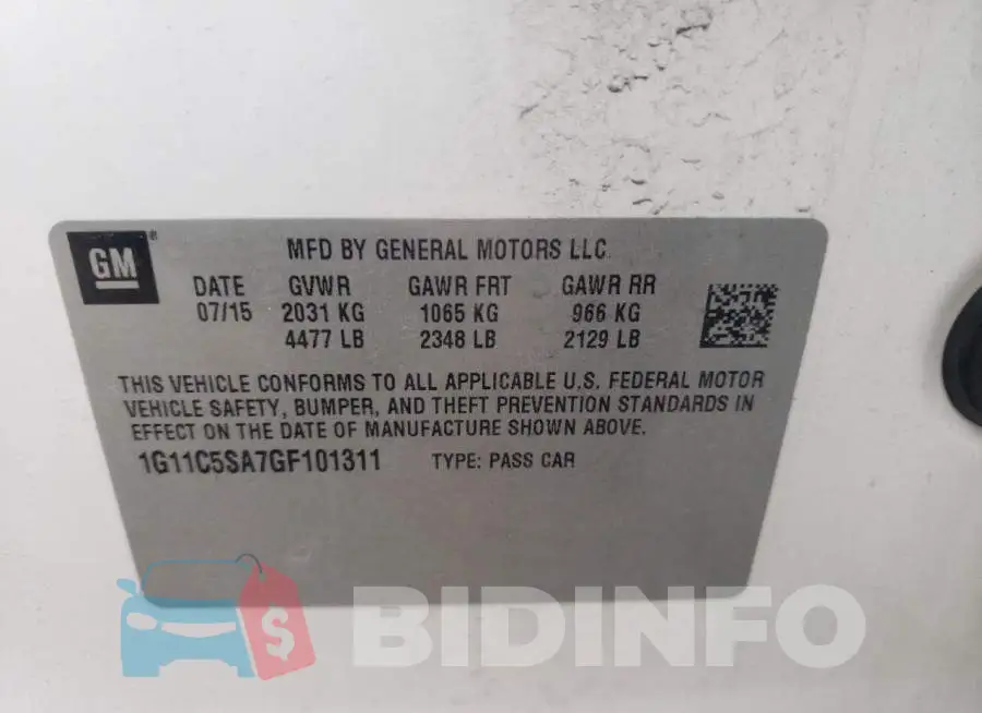 1G11C5SA7GF101311 Photo# 10