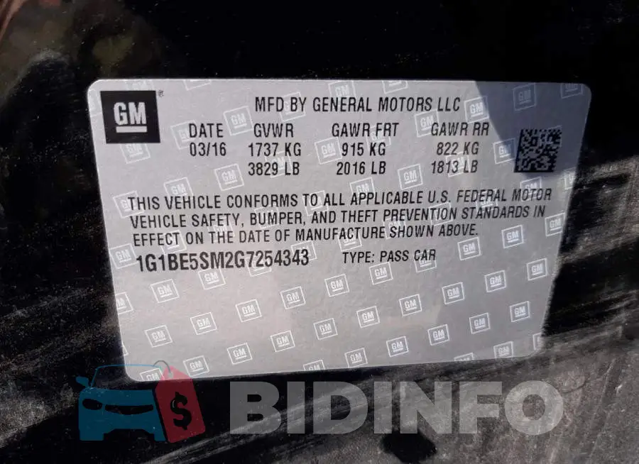 1G1BE5SM2G7254343 Photo# 10