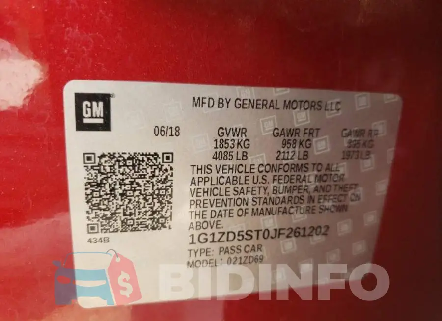 1G1ZD5ST0JF261202 Photo# 10