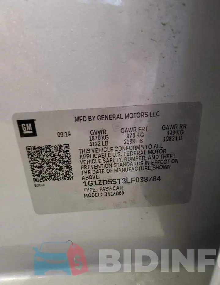 1G1ZD5ST3LF038784 Photo# 10